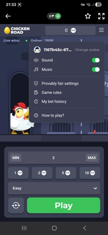 1xBet Chicken Road screenshot 3